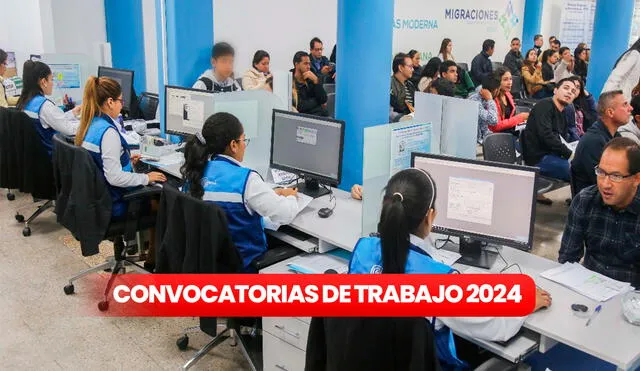 Migraciones anuncia una nueva convocatoria de trabajo CAS. Foto: Composición LR/Andina.