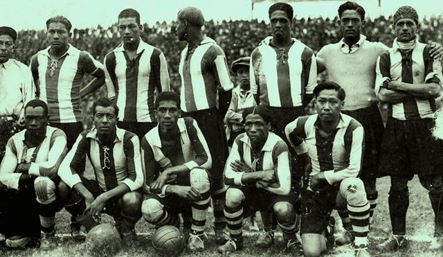 El Equipo de Oro de Alianza Lima estuvo conformado por grandes jugadores afrodescendientes como Villanueva, Lavalle, Montellanos, D. García y los Rostaing. Foto: Diario La Crónica (1931)