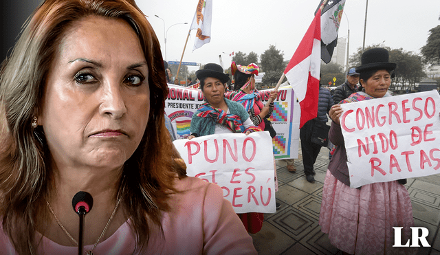 La PNP recibe 13 veces más presupuesto para enfrentar los conflictos sociales y las protestas, que para combatir a la minería ilegal. Foto: composición La República/Dina Boluarte