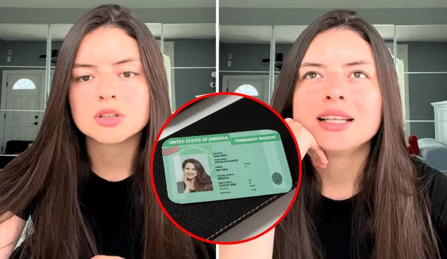 La usuaria colombiana afirmó que un error le costó tiempo para tramitar la residencia permanente en Estados Unidos. Foto: composición LR/TikTok