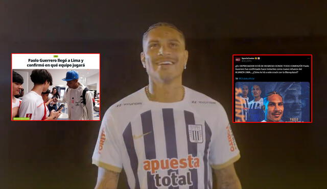 Paolo Guerrero se fue de Alianza Lima muy joven y sin debutar para llegar a Bayern Múnich. Foto: composición LR/captura de Alianza Lima/SpostsCenter/Olé