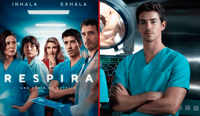 Manú Ríos es uno de los personajes principales en 'Respira', serie boom de Netflix. Foto: Composición LR/Netflix.