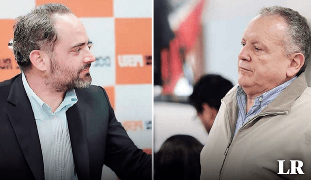 El gerente y el abogado de la minera Cuántica Mining, Joaquín Cabrera y Vicente Silva Checa, denunciados por presuntos actos de extorsión. Crédito: composición La República/FB