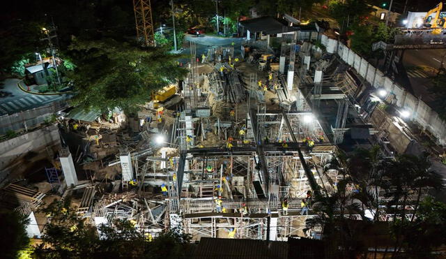 La edificación se está construyendo en un terreno del Plantel La Lechuza. Foto: X/RomeoHerrera1