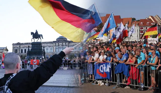 La extrema derecha alemana logra histórica victoria en elecciones estatales de Turingia, desafiando al gobierno federal y planteando incertidumbres sobre el futuro político del país. Foto: composición LR/ Sean Gallup La extrema derecha alemana logra histórica victoria en elecciones estatales de Turingia, desafiando al gobierno federal y planteando incertidumbres sobre el futuro político del país. Foto: composición LR/ Sean Gallup
