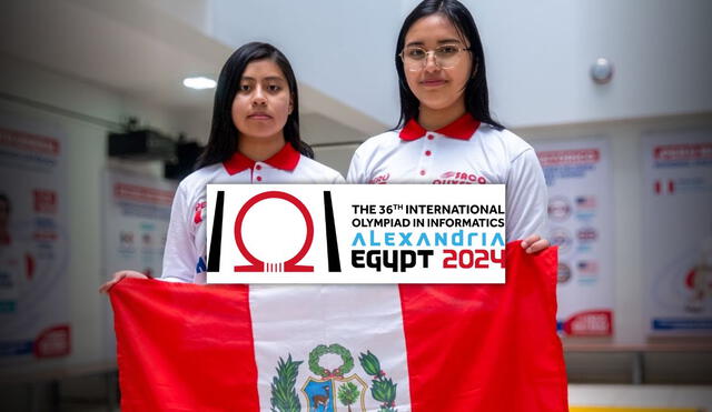 Dos escolares peruanas buscan ganar el Mundial de Informática en Egipto y superar a 80 países: ya ganaron concursos internacionales. Foto: composición LR / Federación  Peruana de Informática / Andina