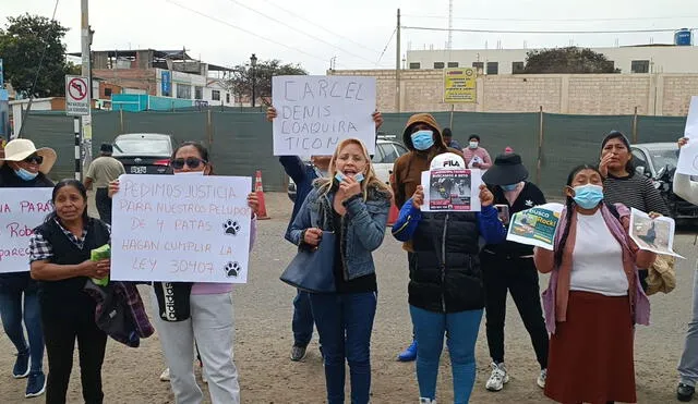 Animalistas piden apoyo de la PNP. Foto: Liz Ferrer/La República