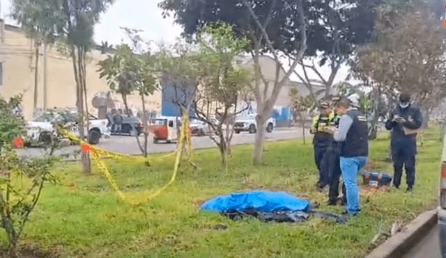 El cuerpo habría sido abandonado en horas de la madrugada. Foto: captura América TV