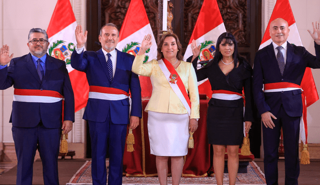 Los cambios en el Gabinete Ministerial se realizó mediodía de este martes 2 de setiembre. Foto: Presidencia Perú.