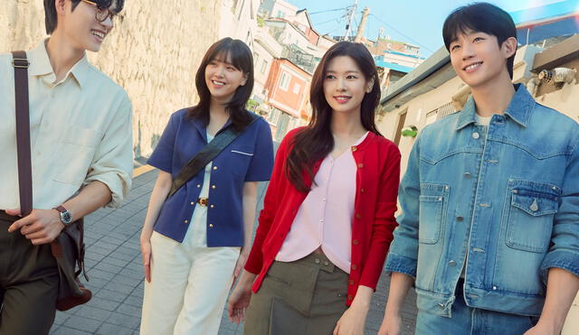 Yoon Ji On, Kim Ji Eun, Jung So Min y Jung Hae In de 'Amor en la puerta de al lado'. Foto: tvN