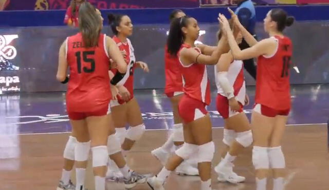 Perú y Nicaragua jugaron por la fecha 1 del torneo. Foto: captura de Federación Mexicana de Voleibol, A. C./YouTube