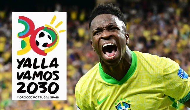 Vinicius Junior jugará con Brasil ante Ecuador en las Eliminatorias Sudamericanas 2026. Foto: AFP