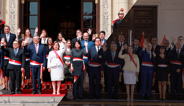 Dina Boluarte pasó de tener 9 mujeres en su gabinete ministerial a tener sólo 2 funcionarias como titulares de cartera.| Composición: Presidencia de la República / LR.