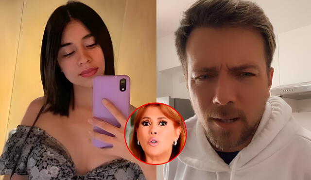 Magaly Medina acusó a Julián Zucchi de manipular a su pareja Priscila Mateo. Foto: composición LR/Instagram/América TV