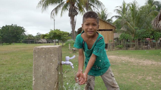 Comunidad disfruta de agua limpia y segura. Fuente: Ochosur