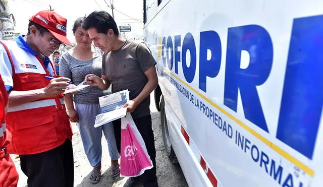 Cofopri empadronará títulos de propiedad gratis durante todo septiembre. Foto: Andina.