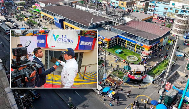 El alcalde de La Victoria exige que  al menos 250 agentes de la PNP resguarden la seguridad del emporio comercial de Gamarra. Foto: composición LR/Andina