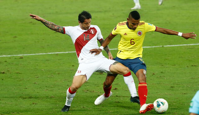 La selección peruana cayó 3-0 ante Colombia en Lima en las Eliminatorias Qatar 2022. Foto: GLR