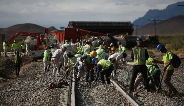 La familia del menor viajaba sobre el techo del tren para cruzar la frontera y llegar a Estados Unidos. Foto: EFE