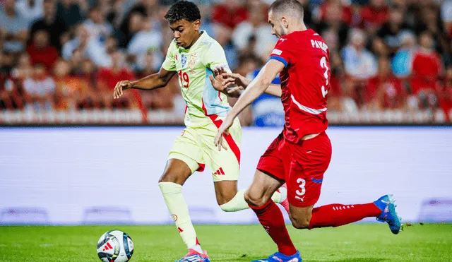 España y Serbia debutan sin goles en la Liga de las Naciones de la UEFA. Foto: selección española