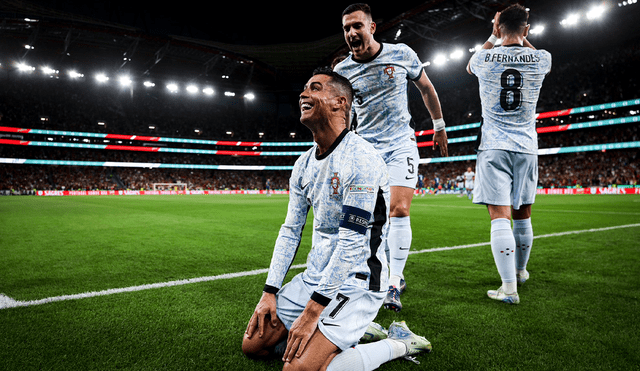 Cristiano no pudo evitar las lágrimas tras marcar su gol 900 en el Portugal vs. Croacia. Foto: X/Portugal