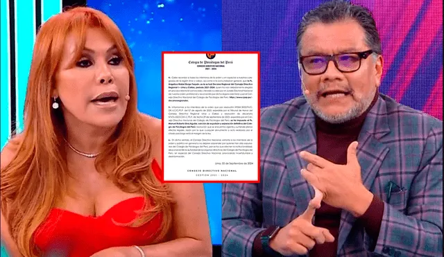 Magaly Medina y Tomás Angulo han estado envueltos en una polémica confrontación desde hace unas semanas. Foto: ATV/Facebook.