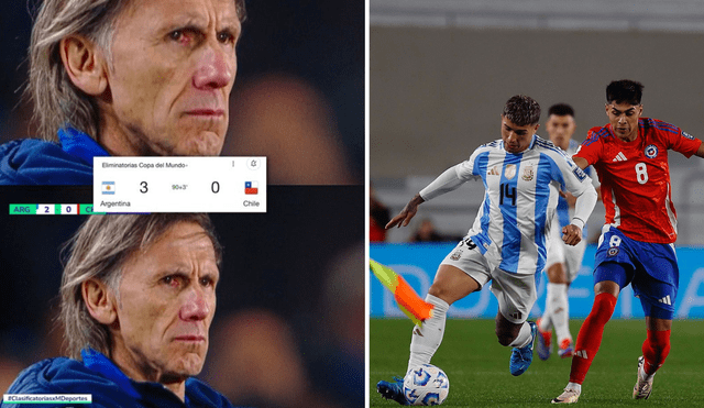 El Estadio Monumental de Núñez en Buenos Aires fue testigo de una contundente victoria de la selección argentina sobre Chile. Foto: composición LR/X/Diario Uno