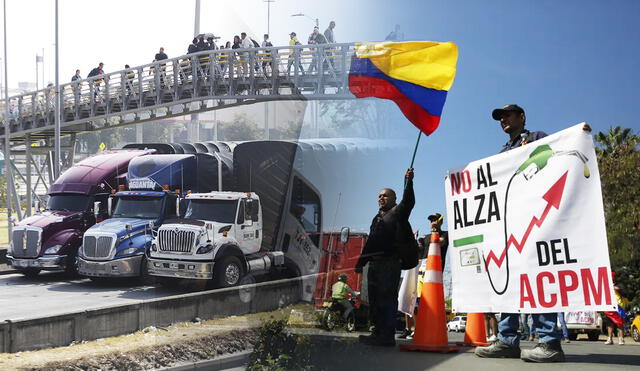 El ministerio de Agricultura señala que el paro de camioneros afectó el abastecimiento de alimentos, disminuyendo un 23% y elevando los precios de frutas y verduras en Colombia. Foto: composición LR/AFP/EFE