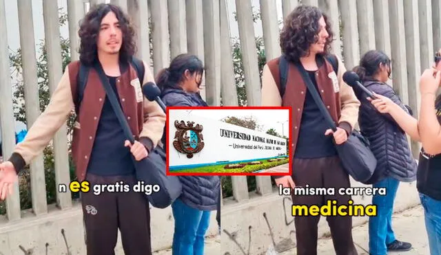 “Yo estudiaba medicina, pero me llamó la atención enfermería ya que tengo otros planes y otros proyectos”, señaló el extranjero. Foto: composición LR/TikTok