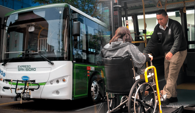 El innovador sistema de transporte en San Isidro despliega seis buses eléctricos que brindan un servicio gratuito a más de 300 viajeros diarios desde 2022. Foto: composición LR/difusión