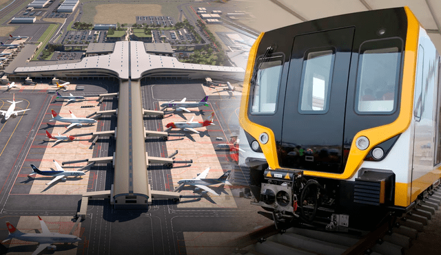 El aeropuerto Jorge Chávez contará con una estación subterránea del Metro de Lima. Foto: Composición LR