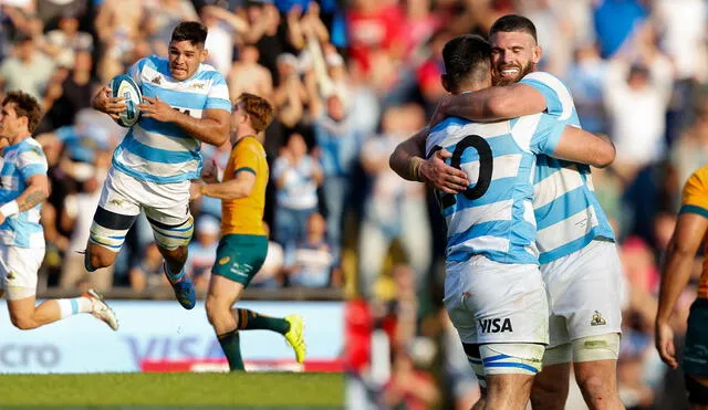 Los Pumas suman 2 victorias y 2 derrotas en lo que va del Rugby Championship 2024. Foto: composición LR / AFP