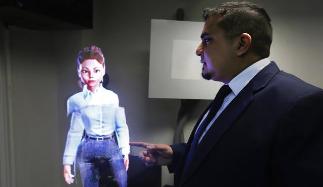 Un holograma será usado próximamente para acercar la información a los usuarios cuando visiten esa sede judicial. Foto: Félix Contreras / LR