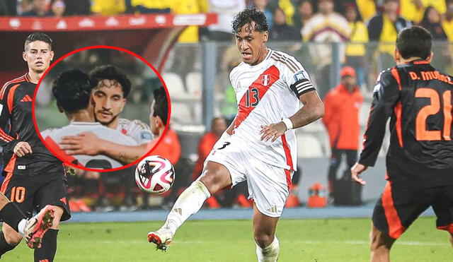 Renato Tapia fue el capitán del último Perú vs. Colombia, duelo en que debutó Archimbaud con la Bicolor. Foto: composición LR/La Bicolor/X/captura de Instagram/Renato Tapia