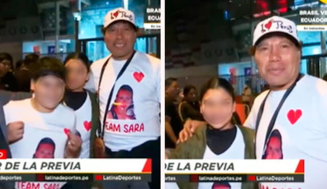 Su presencia en el estadio, con la camiseta que llevaba la imagen de su amada Sara, fue un homenaje que trascendió el fútbol. Foto: composición LR/TikTok