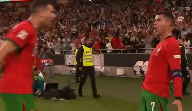 Cristiano Ronaldo llegó  a los 901 goles en su carrera trayectoria. Foto: captura de ESPN.