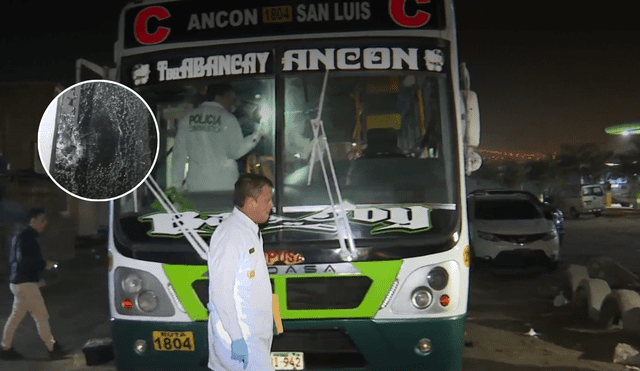 Sicarios disparan bus de Vipusa en Ancón. Foto: composición LR