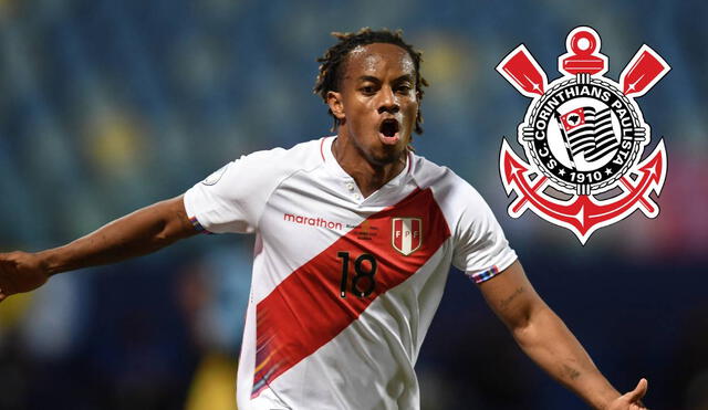 André Carrillo volverá al fútbol sudamericano después de años. Foto: SC Corinthians Paulista