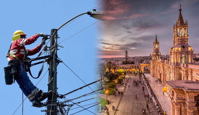 Diversas zonas de Arequipa son afectadas por los cortes de luz anunciados por SEAL. Foto: composición LR/U. Continental/NA