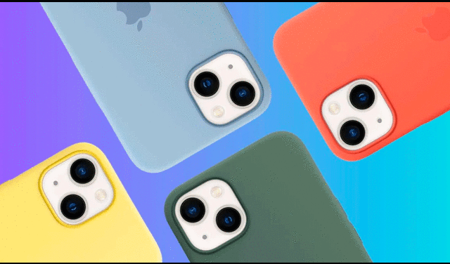 Las fundas originales del iPhone 15 están disponibles en varios colores. Foto: Apple