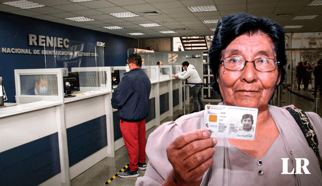 Las personas menores de 60 años tienen que renovar su DNI cada 8 años .Foto: composición LR/Andina