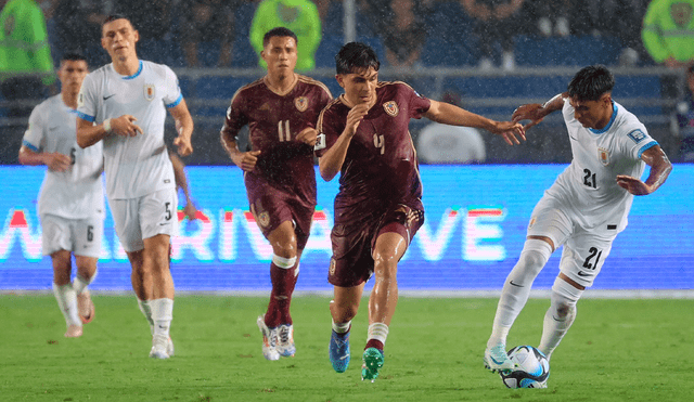 Venezuela y Uruguay empataron por 0-0 en Maturín, resultado que no ayudó mucho a la Vinotinto. Foto: Conmebol