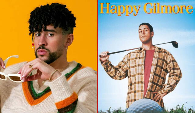 En ‘Happy Gilmore 2’, Bad Bunny tendrá su segundo papel en una producción de Hollywood. Foto: composición LR/Eric Rojas/Universal Pictures