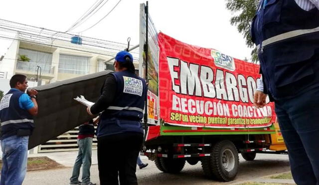 La cobranza o embargo coactivo por deudas de las municipalidades es una medida legal. Foto: SATP