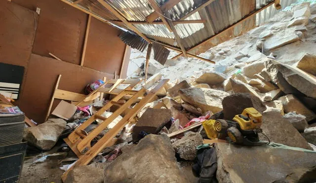 Niño de 7 años perdió la vida tras derrumbe de piedras en asentamiento humano de Ate. Foto: Mirian Torres/LR