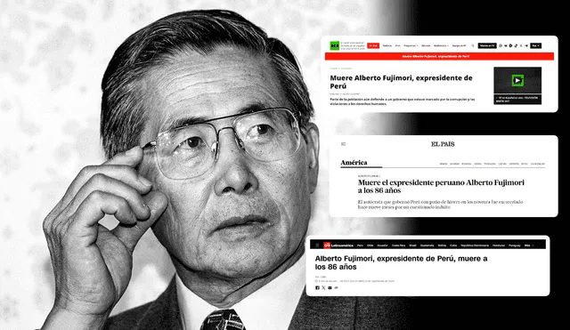 Diversos medios informaron sobre la muerte de Alberto Fujimori. Foto: Composición LR/AFP.