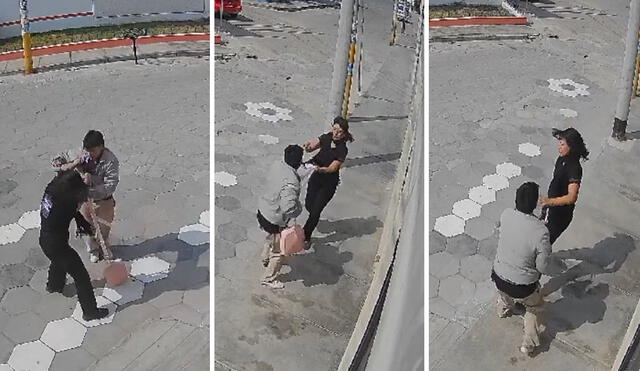 Chiclayo. Delincuente fue detenida tras intento de robo contra otra mujer. Foto: composición LR/Captura video