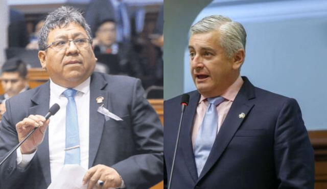 Jorge Flores y Juan Carlos Lizarzaburu: la Comisión de Ética recomendó suspenderlos cuatro meses.