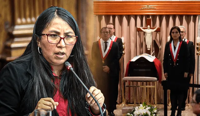 Ruth Luque contra el duelo nacional por el fallecimiento de Alberto Fujimori. Foto: La República/John Reyes