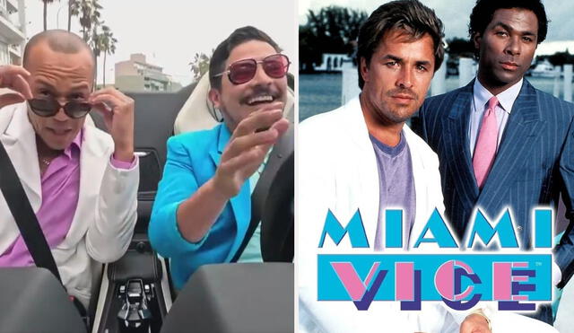 'Al fondo hay sitio': hace referencia a la serie 'Miami Vice'. Foto: composición LR/ América TV